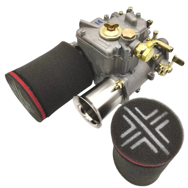 Chaussettes filtre à air Pipercross 110 mm pour trompettes Weber 45 DCOE