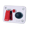 Platine interrupteur Compétition, protection aéro, poussoir démarrage, led