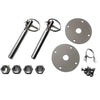 Kit d’attaches capot rapides en acier chromé Grayston