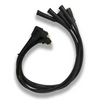 Faisceau de fils de bougies silicone HT 8mm Ford XFlow – Noir – Embouts 90°