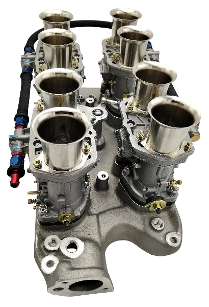 Kit Conversion 4 x Carburateurs WEBER 48 IDF pour Ford V8 289/302 smallblock