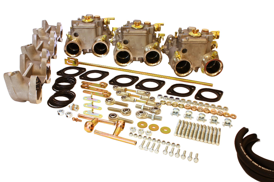 Kit conversion triple Carburateurs WEBER DCOE pour BMW M30 2.8 3.0 3.5 6 cylindres.