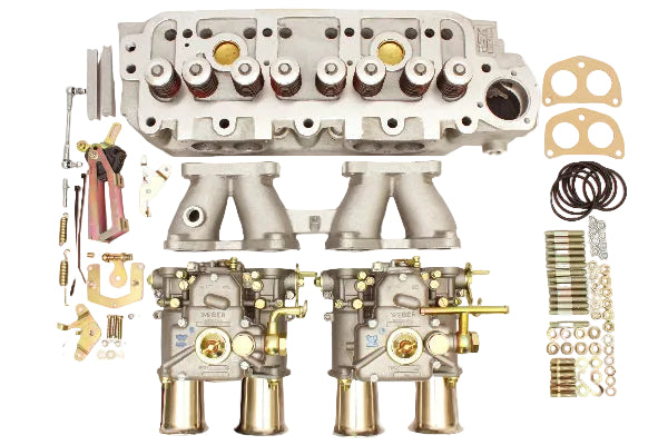 Kit Carburateur WEBER conversion MGB 1800 serie B doubles 45 DCOE et culasse Alu MSX