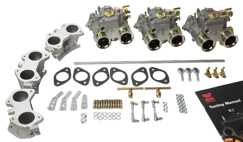 Kit Conversion Triple Carburateurs Weber 40 DCOE – MGC 6 Cylindres