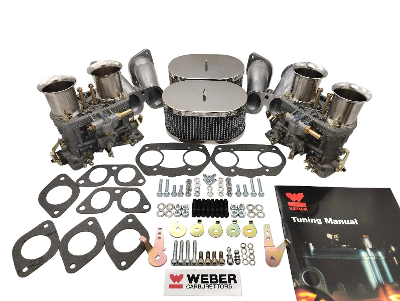 Kit Conversion 2 x Carburateurs WEBER 44 IDF PORSCHE 356/912 (Carburateur Zenith)