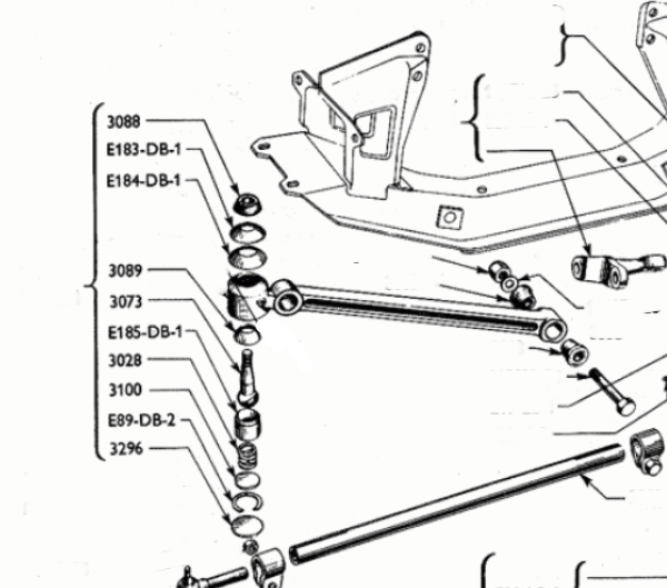 Kit de réparation rotule de bras de suspension Ford Anglia Consul, Zephy