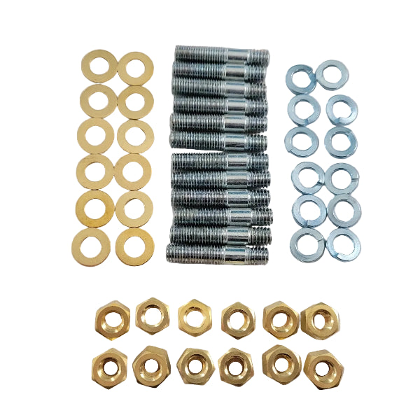 Kit Goujons et Écrous de Collecteur d’Échappement Ford Essex V6 – Set Complet Zinc & Laiton