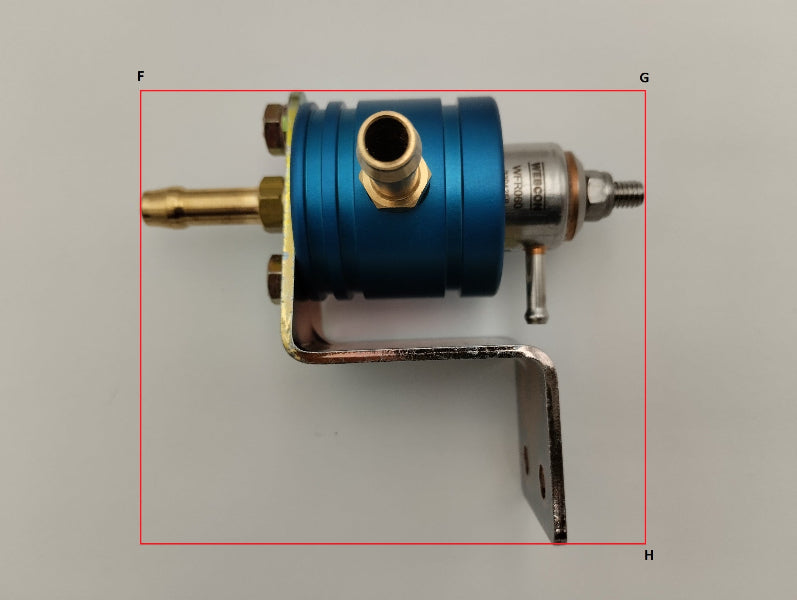 Régulateur de Pression d’Essence Ajustable 0-5 bar (1.5 - 5psi) – Connectique Push On
