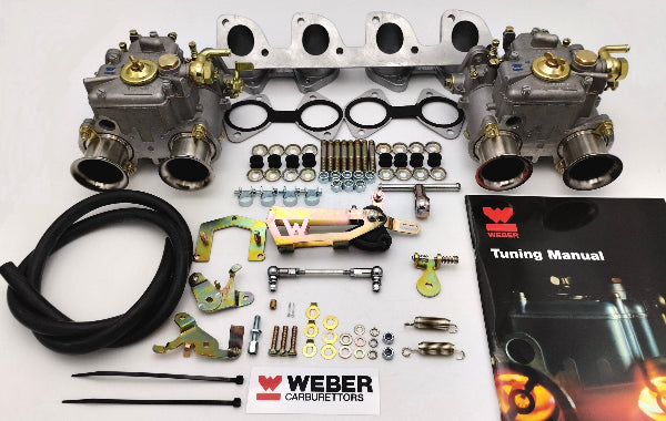 Conversion kit with dual WEBER 40 DCOE carburetors for Porsche 924