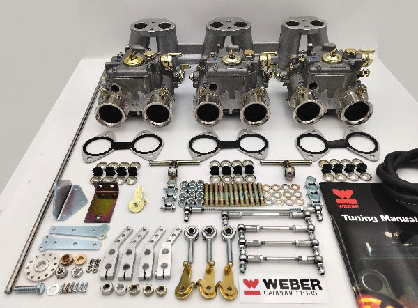 Kit conversion Triple Carburateurs WEBER DCOE Triumph TR6 PI (version UK, 150BHP)