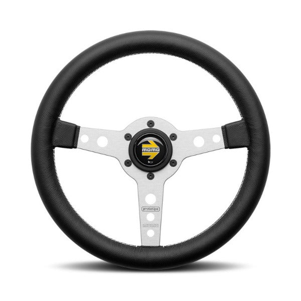 Volant MOMO Prototipo Noir / Argent 320mm