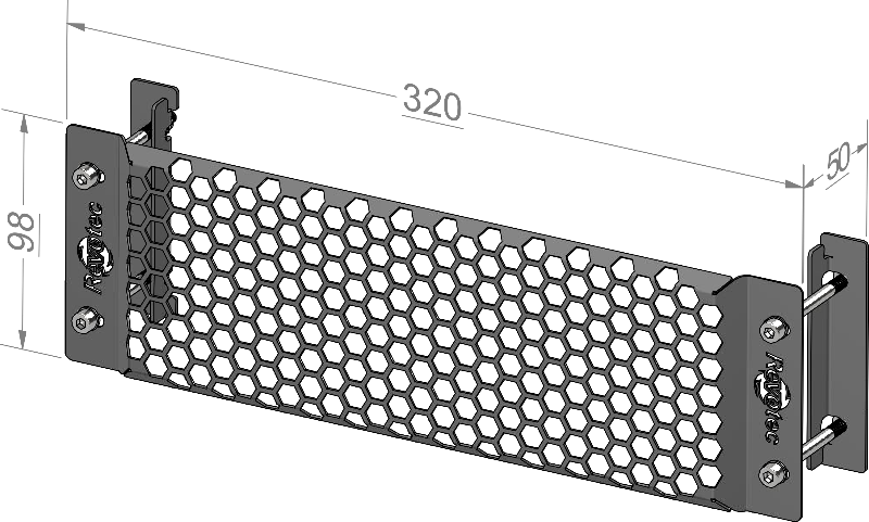 Grille de Protection Radiateur d’Huile Inox Revotec 13 rangées