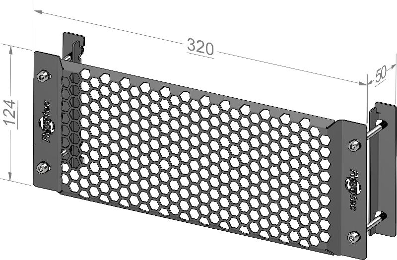 Grille de Protection Radiateur d’Huile Inox Revotec 16 rangées