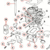 Support cable accélérateur kit conversion Carburateur WEBER VW / GM