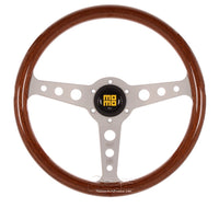 Volant MOMO Indy Heritage Bois & Aluminium brossÃ©Pack Volant MOMO Indy Heritage Bois & Aluminium brossé & Moyeu Momo pour Porsche 911 Classique