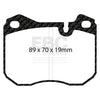Plaquettes Freins Avants Porsche 924 928 944 EBC Yellow