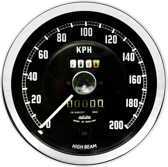 <p>Compteur de Vitesse Mécanique Smiths Classic MGA.<br></p> <p>&nbsp;</p>