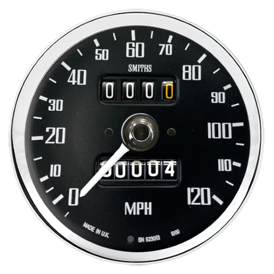 Compteur de Vitesse Mécanique Smiths Classic MGB 80mm
