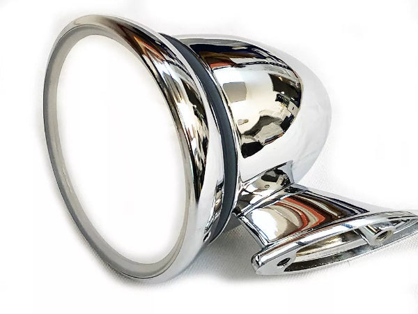 Paire de rétroviseurs obus Chrome