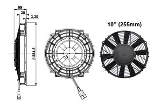 Ventilateur Comex Slimline 10" (255mm)