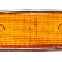 Cabochon clignotant AV Ford Escort MK1 orange avec entourage chrome peint