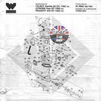 Joint torique gicleur de pompe Carburateur WEBER DARA DGAV TL ICH DFT DMTL ICEV DGAS IDA