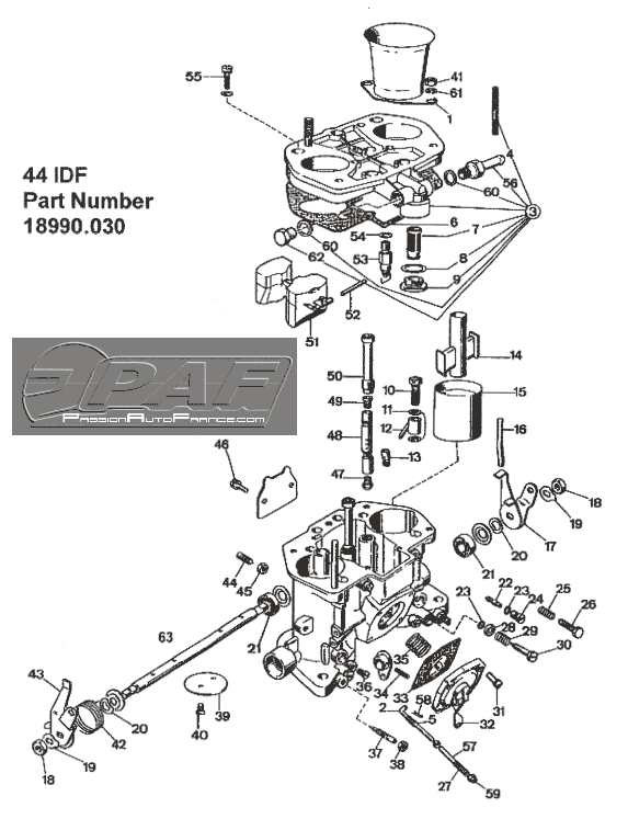 Emulsion Tube Support for WEBER IDF Carburetor