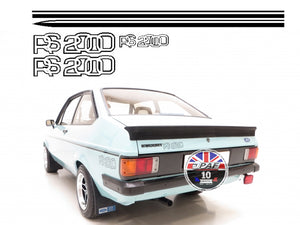 Kit Autocollants Bandes Laterales Ford Escort MK2 RS2000