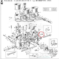 Rondelle Axe Flotteur / Float Pin Carburateur WEBER 40 IDA3C
