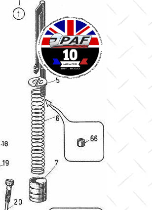 Bague Tige commande de pompe Carburateur WEBER 48 IDA
