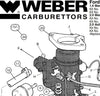 Adaptateur / Bride Filtre à air Carburateur WEBER 32/34 ICH/ICT
