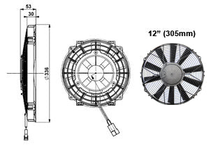 Ventilateur Comex Slimline 12" (305mm)