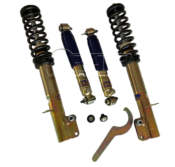 Kit Amortisseurs Combinés Filetés Réglables GAZ Gold Pro pour Porsche 924