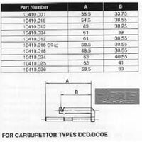 Tige commande de pompe Carburateur WEBER DCO/SP & DCOE 61/38.55