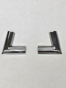 Paire de couvres joints pour jonc Chrome / Insert chrome Lunette Arrière Ford Cortina MK2