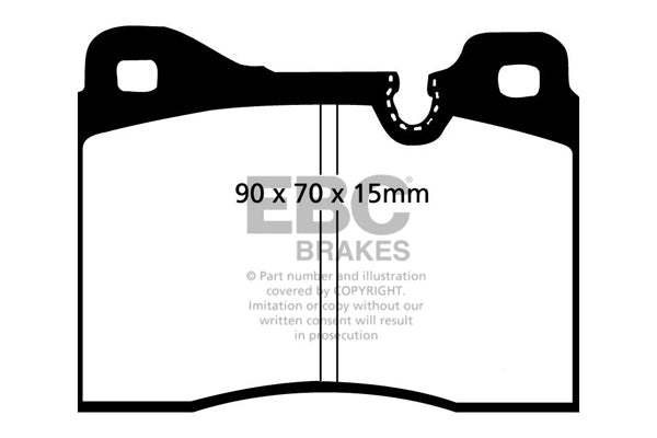 Plaquettes Freins EBC DP282 Ultimax BMW 2000 2002 E3 E9 E12 E24 E23