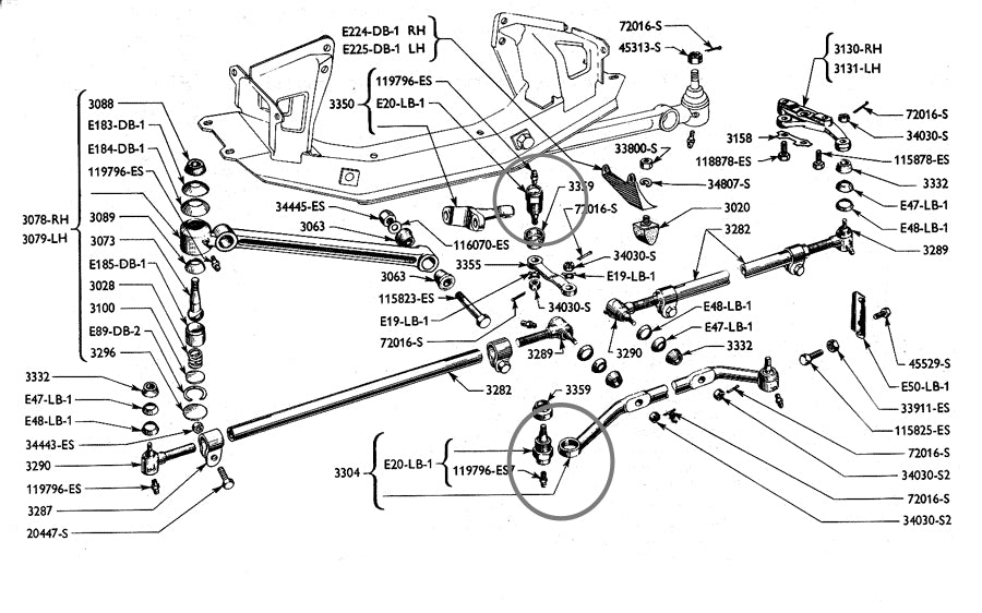 Ford Anglia Polyurethane Bushes Inner Suspension Arm 