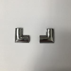Chrome Corner Trim for Windshield and Rear Window Escort MK2 / Capri MK1 Rear Window "Fin"