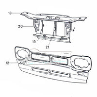 TÃ´le support radiateur Ford Escort MK1