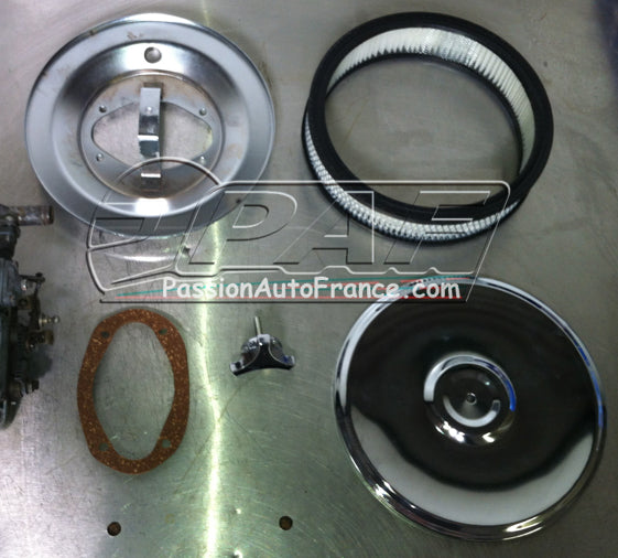 Filtre à air chrome carburateur Solex EEIT (Capri V6 et autres Ford V6)