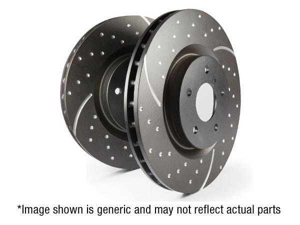 Paire Disques Ventilés Rainurés Pointés EBC Lotus Elise Exige Europa 2-Eleven
