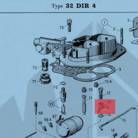 Gicleur Pompe Carburateur WEBER 32 DIR