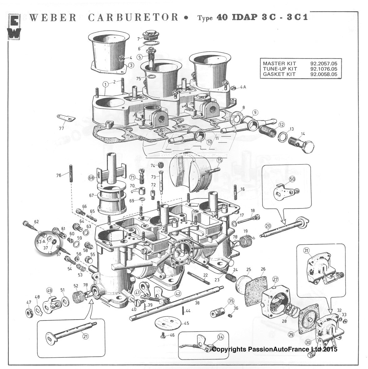 Joint / Cuvette Vis Ralenti Weber IDA3C