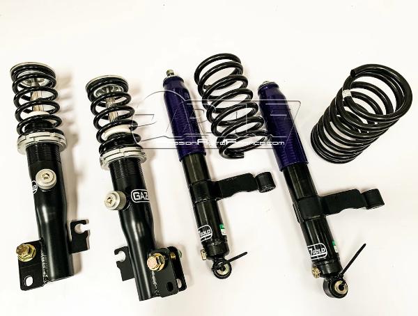 Kit Amortisseurs Combinés Ressorts AV AR Ford Fiesta MK1 MK2 GAZ Shocks Gold