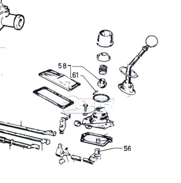 Kit réparation levier de vitesse boite Ford 2000E Bullet