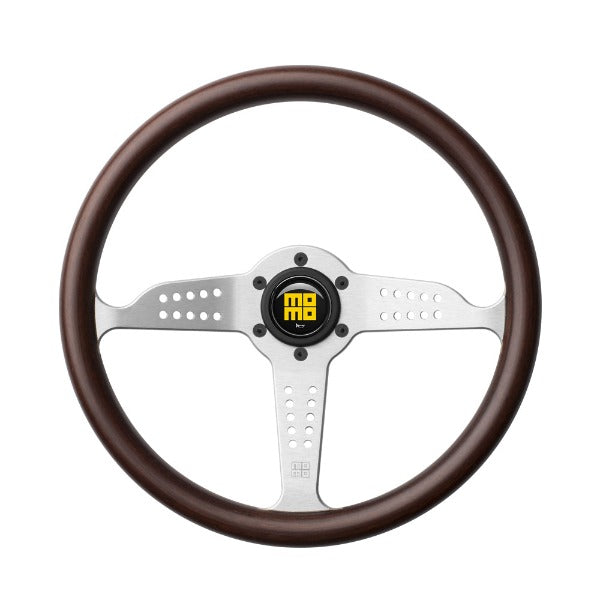 Volant MOMO Grand Prix Bois & Argent