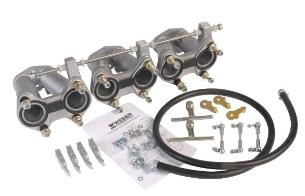 Collecteur Admission Aluminium pour Triumph GT6 Triple Carburateurs WEBER DCOE