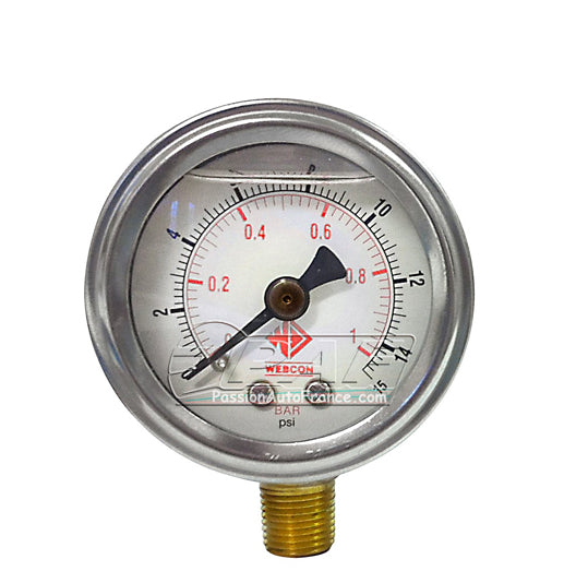 ManomÃ¨tre pression d'essence 0-15psi pour carburateurs