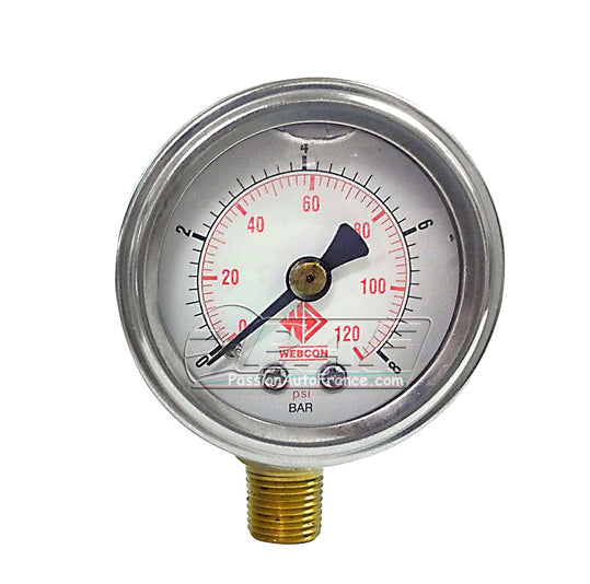 Fuel pressure gauge 1-8 bar for injection