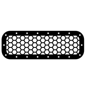 Aluminum grille for hot air exhaust